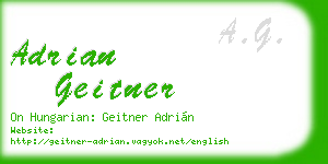 adrian geitner business card